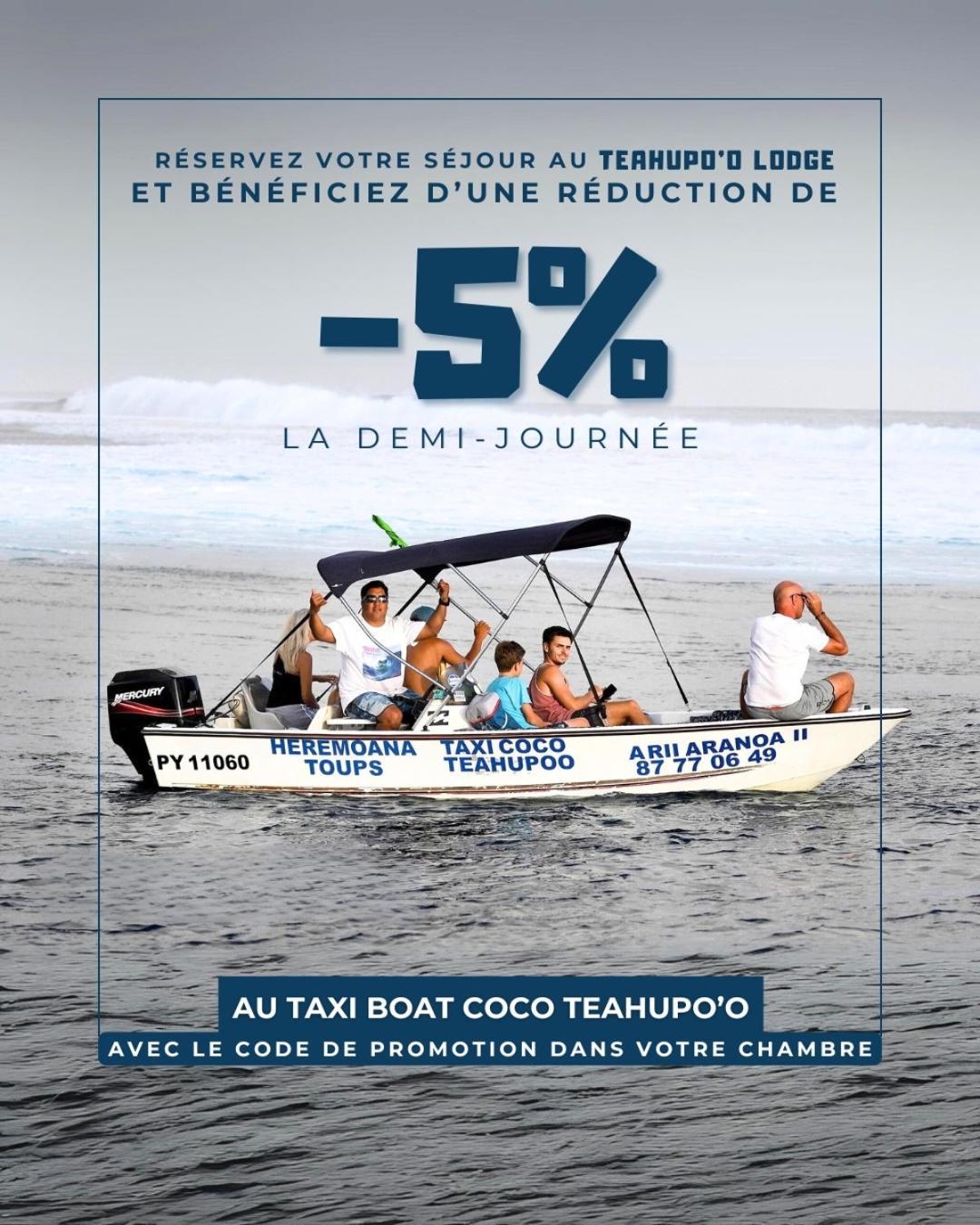 Teahupo'O Lodge - Cosy Studio Climatise Pa'Aihere - Entre Randonnees Et Activites Nautiques Teahupoo Eksteriør bilde